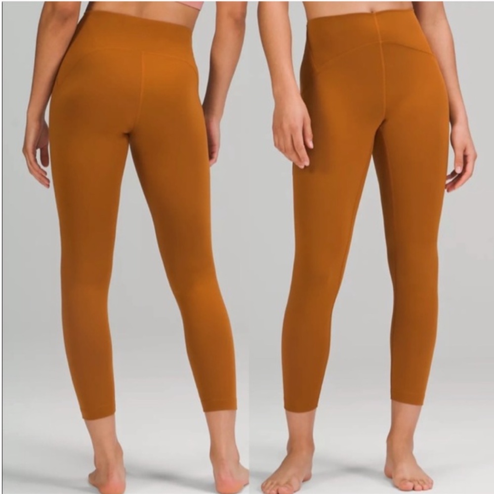 Lululemon Instill HR 25" Tight Size 8 Butternut Brown